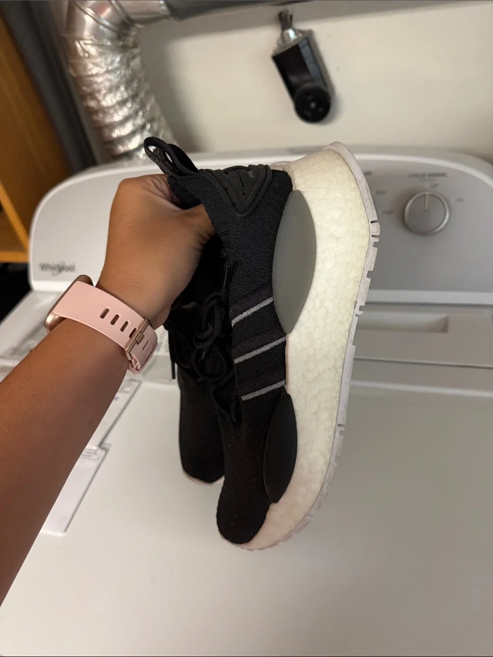Women’s NMD_W1, women’s, in Core Black / Grey Three / cloud white
